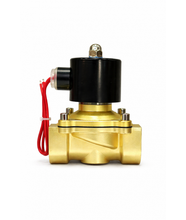 Wellon 1 Inch Brass Solenoid Valve 220V AC Normally Closed – Industrial Grade Water Control Valve
